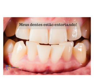 Os dentes vão se entortando ao longo da vida.